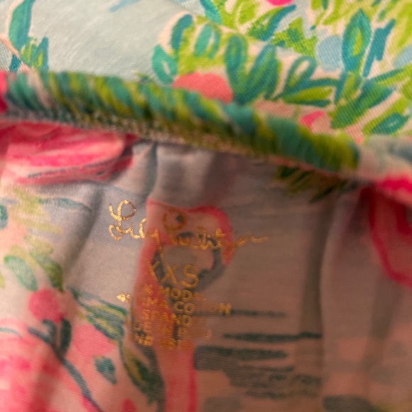 Lilly Pulitzer new Flamingo Floridita shirt xxs - Picture 5 of 5